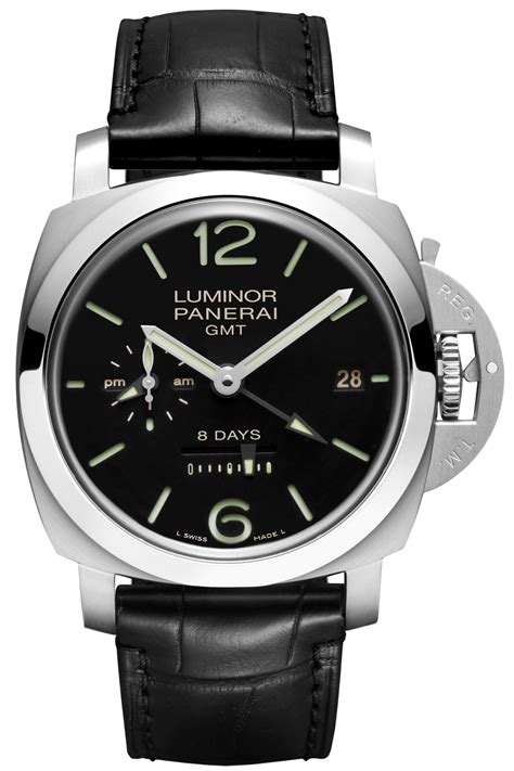 panerai luminor 1950 gmt acciaio watch - pam00233|panerai luminor 8 days.